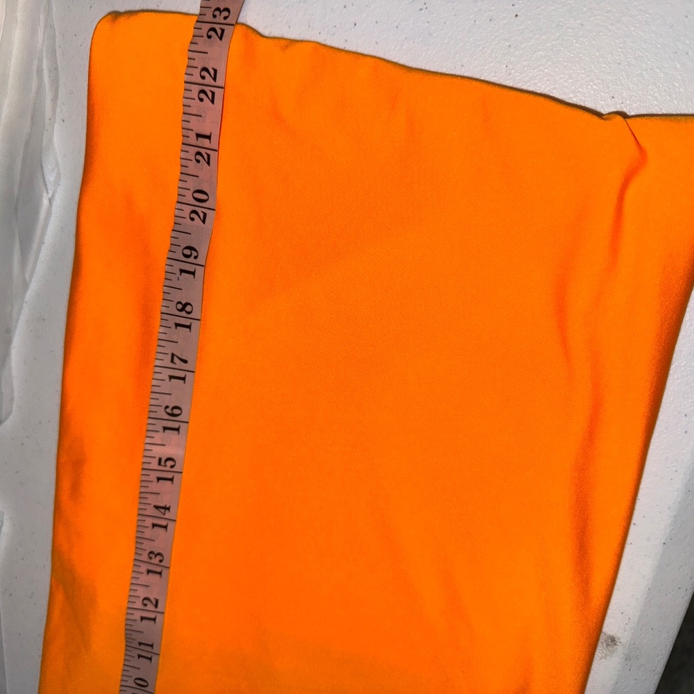 NWT Eloquii Neon Orange Tube Top Crop Shirt Size 28 - Picture 6 of 7